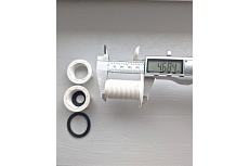 Штуцер врезка в бак VIVALDO 3/4&quot;, 2 шт, с прокладкой, пластик ШГ111126