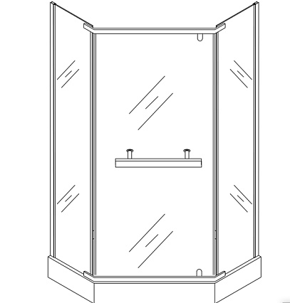 Душевой уголок Cerutti 90x90 ZP91