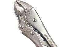 Клещи зажимные WORKPRO с изогнутыми зажимами 180мм CR-V PRO WP231058
