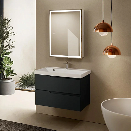 Мебель для ванной AQUAme S3 80 см антрацит