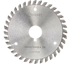 Диск пильный пазовый DIA 125x25.4x4/3 мм, z36 WZ KDT Surrey TL00001761