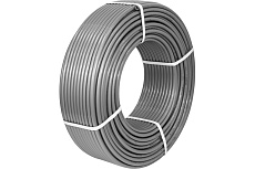 Труба СТМ PERT для теплого пола DN 16x2,0 ПЛАСТ (бухта 100 м) (сер.) CPER16021-100