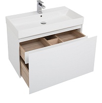 Мебель для ванной Aquanet Йорк 85 см белый глянец