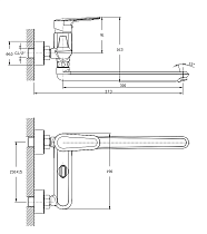 Смеситель для ванны Rush Devon DE7535-44