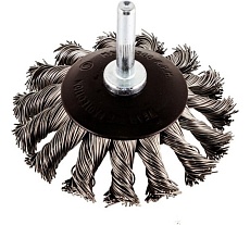 Кордщетка дисковая с хвостовиком для дрели 75 мм Rockforce RF-BCK103