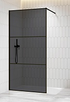 Душевая перегородка RGW Walk In WA-09B 100x200 черный, тонированное 06100910-34