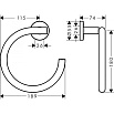 Вешалка для полотенец Hansgrohe Logis Universal 41724000 хром