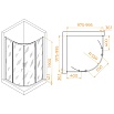 Душевой уголок RGW Passage PA-51B 100x100 прозрачное, черный 02085100-14