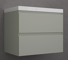 Тумба с раковиной Style Line Манхэттен 70 см олива