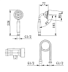 Душевая лейка Caprigo Parts 99-562-CRM хром