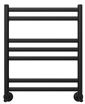 Полотенцесушитель водяной Aquatek Оберон П7 50x60 черный, AQ RO0760BL