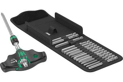 Набор инструментов WERA Kraftform Kompakt 400 RA Set 1, 17 предметов WE-023471