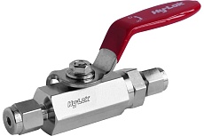 Шаровой кран Hy-Lok 110 серии из нержавеющей стали SS 316, 1/4&quot;- 1/4&quot; BV-H-4T