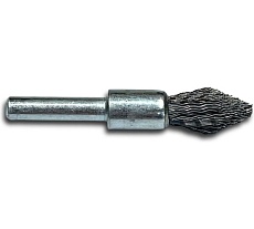 Щетка концевая гофрированная Lessmann Д12x60 0,30мм, хвост-к 6мм, заостренная форма ( KRONBURSTE) 451162