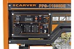 Генератор Carver PPG-11000DE дизель, LT-1100F, 8,5/9,5 кВт, 220 В, бак 20л, э/старт, колеса, медь 01.020.00025