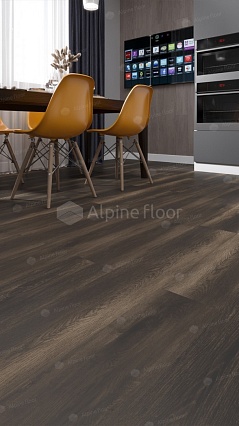 SPC ламинат Alpine Floor Easy Line Ореx Темный 1219,2x184,15x3 мм, ECO 3-13