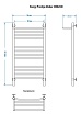 Полотенцесушитель водяной Energy Prestige Modus 100x50 см