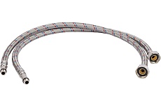 Гибкая подводка для смесителей ELKA (оплетка нерж.сталь) 1/2&quot;, вр/нр м10, 60 см (пара) 694687891806