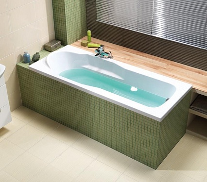 Акриловая ванна Cersanit Santana 150x70 см, ультра белый