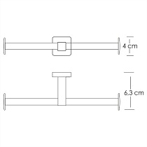 Держатель туалетной бумаги WasserKRAFT Lippe K-6596D двойной