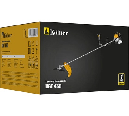 Триммер бензиновый Kolner KGT 430 43см3, 2.1лс, ширина кош. нож/леска 255/420мм, 1500Вт 8070200016