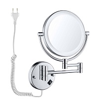 Зеркало косметическое Aquatek AQ4915CR с подсветкой, хром