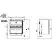 Тумба с раковиной Aquanet Арт 60 см