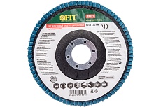 Круг лепестковый торцевой циркониевый плоский (125 мм; P40) FIT 39972