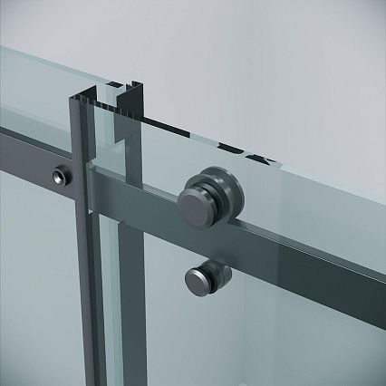 Душевая дверь Grossman Classic 150x195 прозрачное, черный матовый 100.K33.04.150.21.00