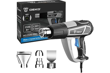 Строительный фен Deko HG2500 PRO 2500 Вт, с LCD дисплеем 063-4336