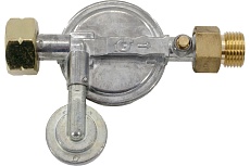 Регулятор давления газа DK-005 (выход резьба 1/2) с пред. клапаном, кнопкой и манометром DRAGONKIT 00-00002969