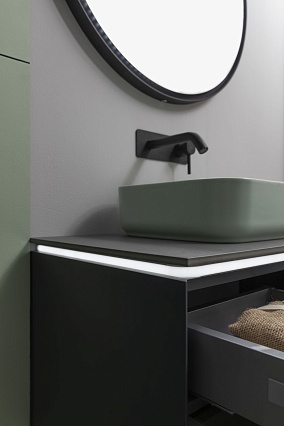 Мебель для ванной Allen Brau Infinity 100 см, 1 ящик, anthracite matt