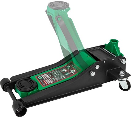 Домкрат подкатной гидравлический двухпоршневой Rockforce 3.5т (h min 75мм, h max 505мм) RF-T830021Q(58995)