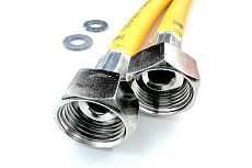 Газовый шланг TUBOFLEX 1/2&quot; ВР/ВР, 1.5 м, желтый 4828407