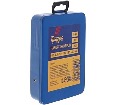 Набор зенкеров 90, HSS, 6.3 - 8.3 - 10.4 - 12.4 - 16.5 - 20.5 мм, 6 шт Тундра 7379162