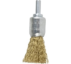 Щетка кистевая волнистая с хвостовиком 19 мм, проволока - латунь 0.30 мм DeBever DB80163391