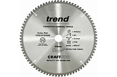 Пильный диск 305 мм 80 зубьев по алюминию и пластику Trend CSB/AP30580