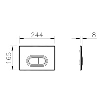 Кнопка смыва VitrA Loop O 740-0580