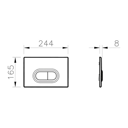 Кнопка смыва VitrA Loop O 740-0580