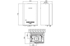 Газовый котел Navien ACE-13AN открытая камера, двухконтурный, 13 квт НС-1205518
