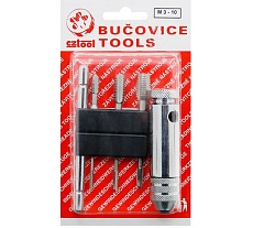 Набор метчиков-бит Bucovice Tools BIT4 M4-M12 HSS с цанговым воротком 948400