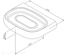 Мыльница подвесная Am.Pm Sensation A3034200