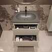 Тумба с раковиной Vincea Велле (Welle) 60 см бежевый матовый софт-тач