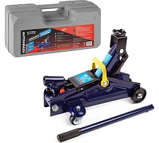 Гидравлический подкатной домкрат 2т +кейс /синий/ Autovirazh AV-076002