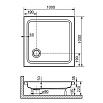 Поддон для душа RGW Style KV 90x90, высота 22 см