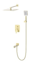 Душевой набор Wonzon&Woghand Flex WW-88939072-BG брашированное золото
