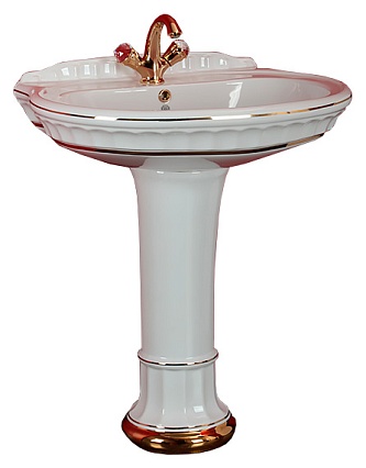 Раковина Migliore Gianeta 70 см ML.GNT-25.870.D1 декор золото
