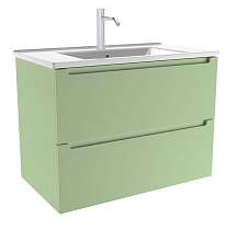 Тумба с раковиной ЗОВ Дион 100 см фисташковый