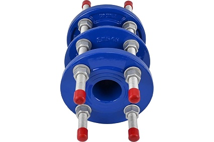 Демонтажная вставка DN.ru ДВ-GGG400-3Ф EPDM Ду50 Ру10/16 чугунная, трехфланцевая D350-01164