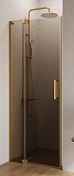 Душевая дверь Cezares SLIDER-B-1-80/90-BR-BORO 80/90x195, бронзовая, брашированное золото